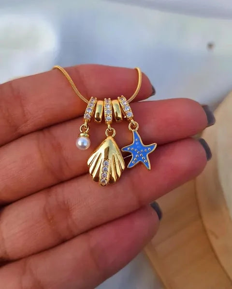Ocean Series Charm Necklace - Anti tarnish