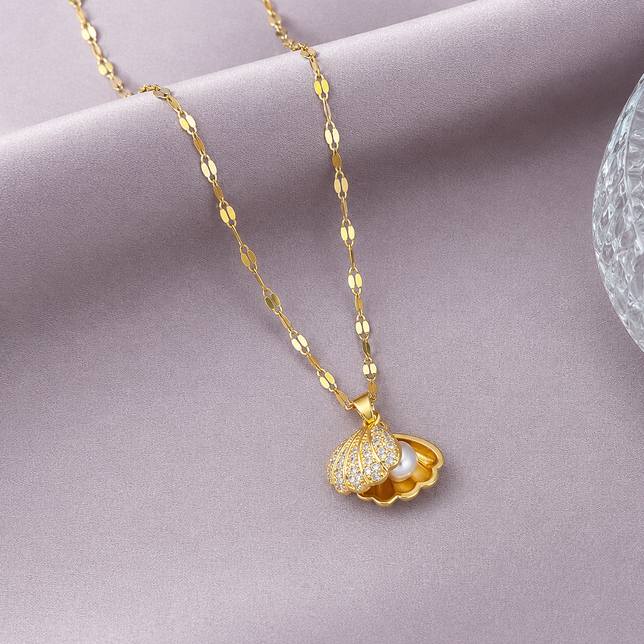 Ocean's Secret Floating Pearl Shell - Anti tarnish