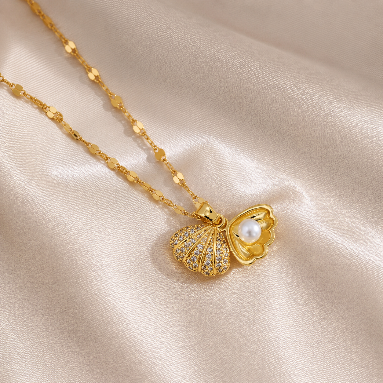 Ocean's Secret Floating Pearl Shell - Anti tarnish