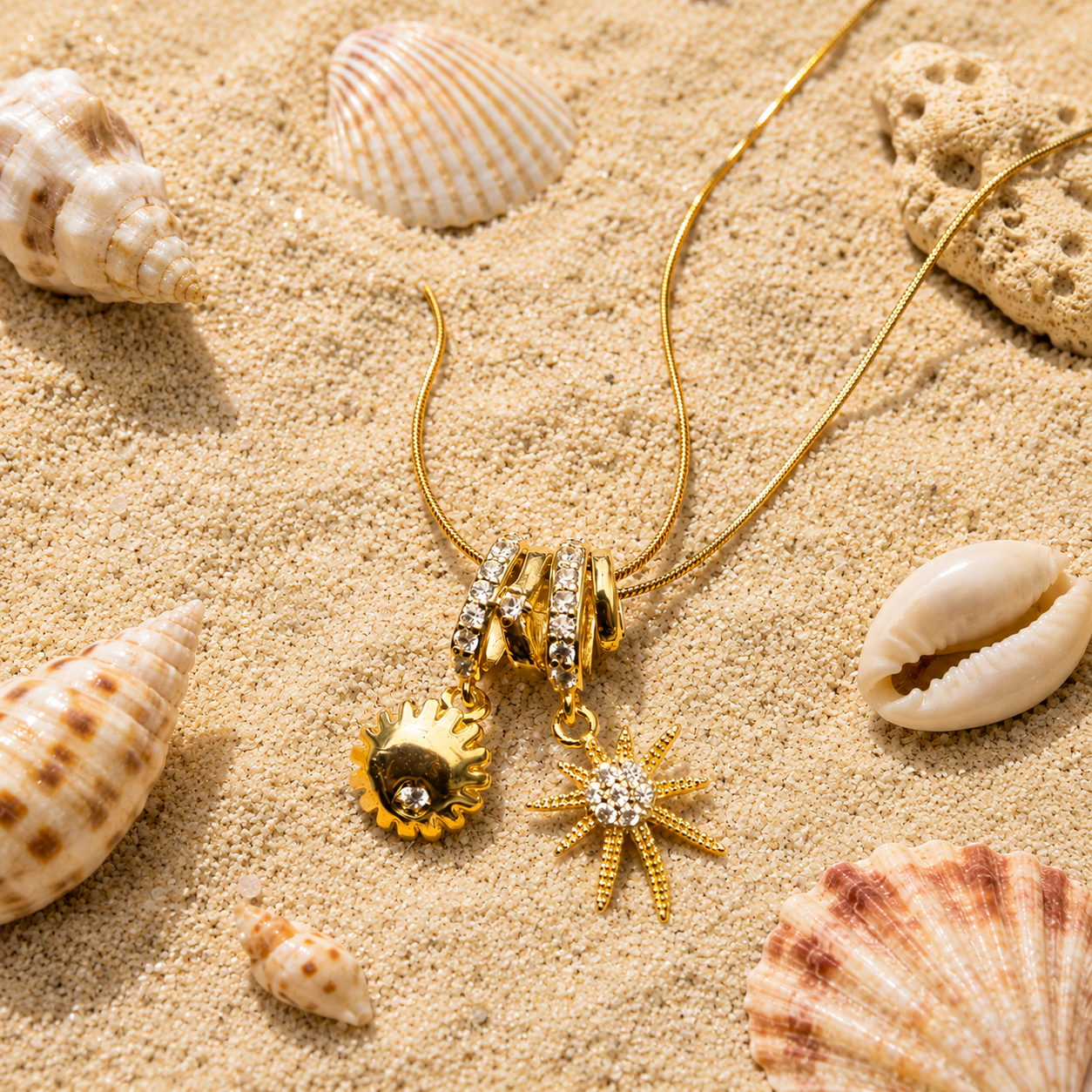 Shell Charm Necklace - Anti tarnish