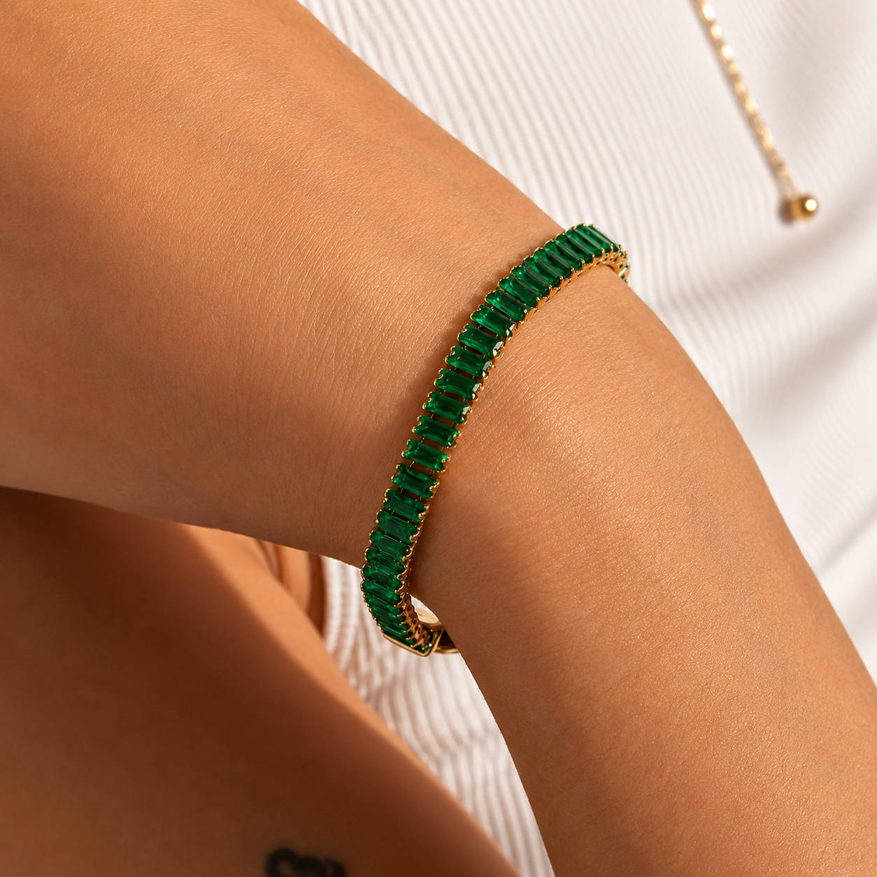 Emerald Grace Tennis Bracelet