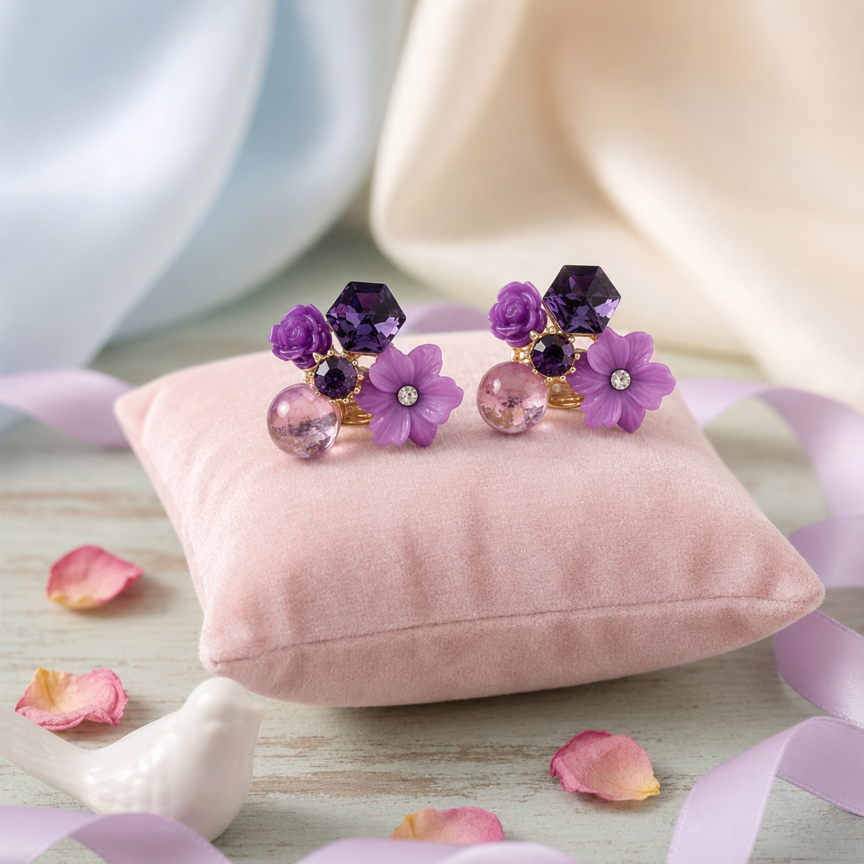 Korean Grace Floral Studs