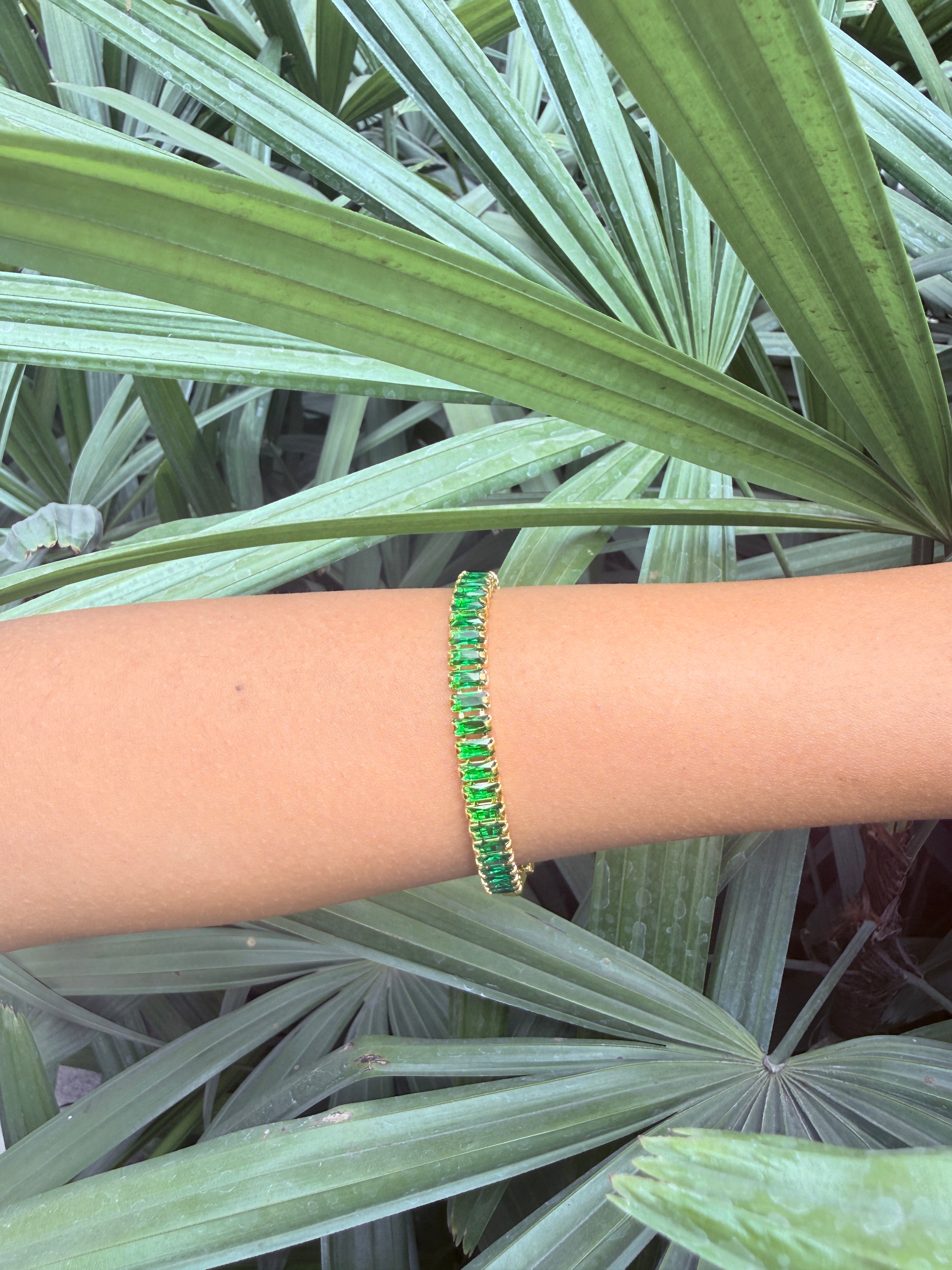 Emerald Grace Tennis Bracelet