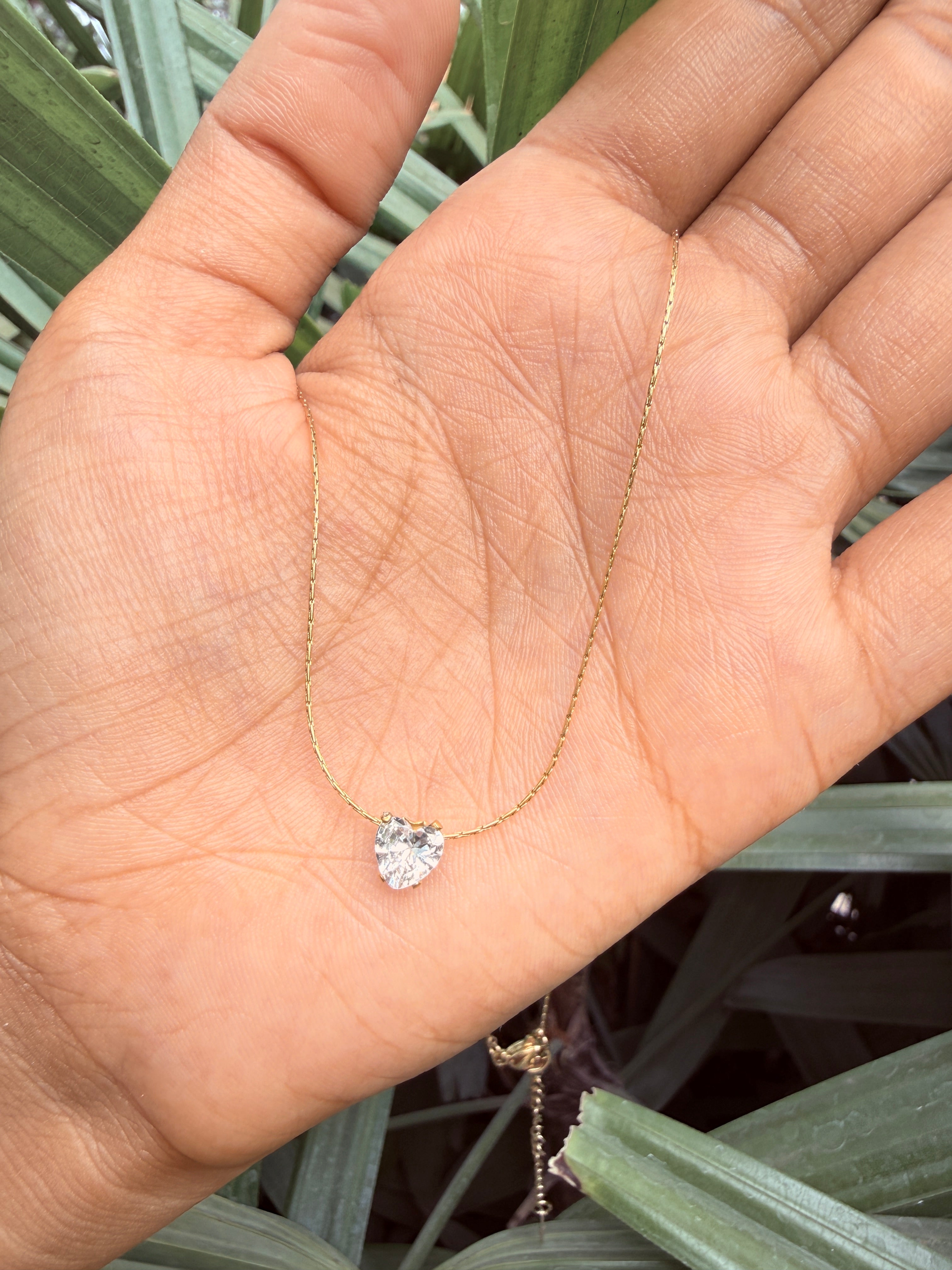 Minimalist Heart Pendant Necklace - Anti tarnish