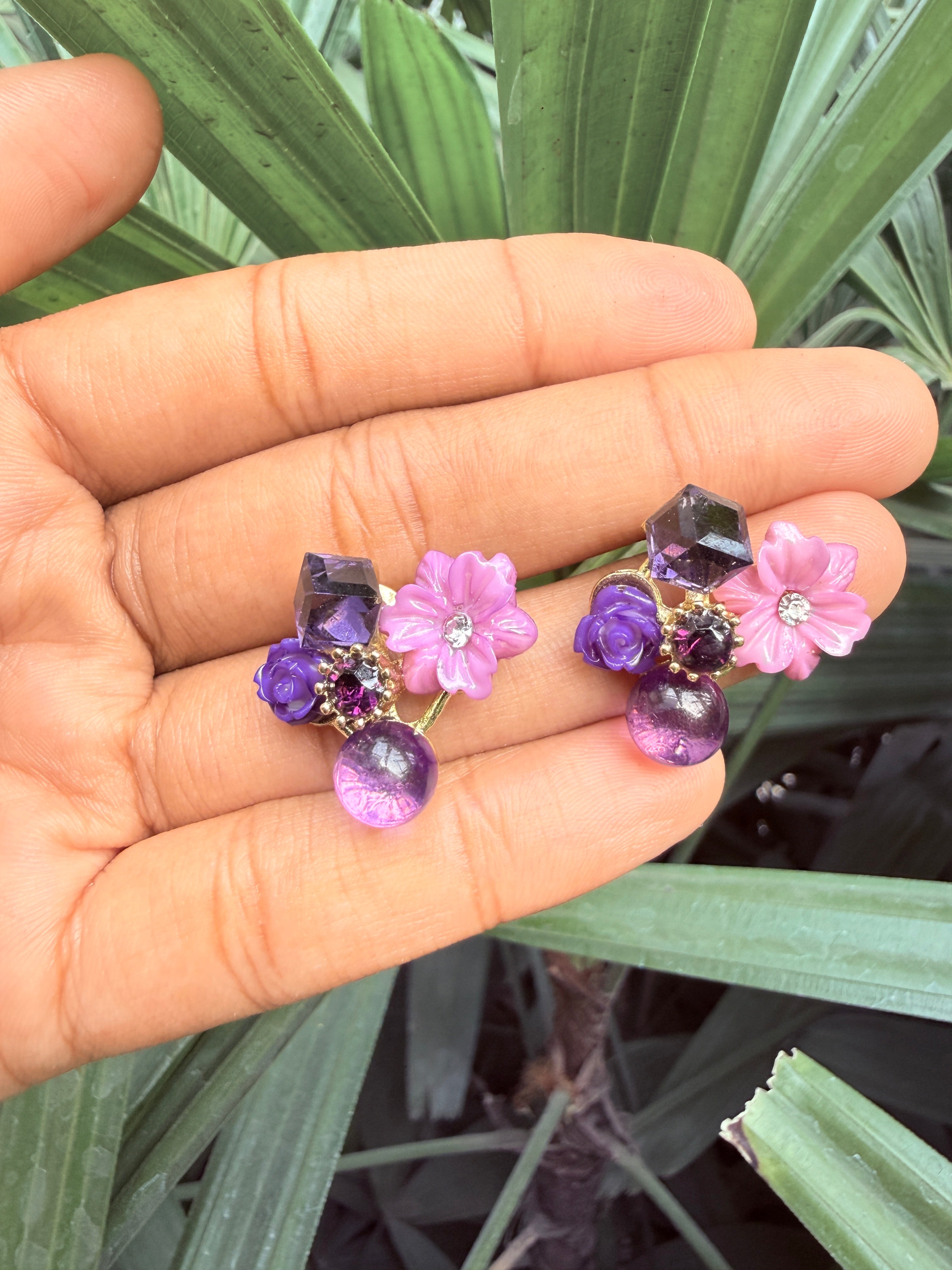 Korean Grace Floral Studs