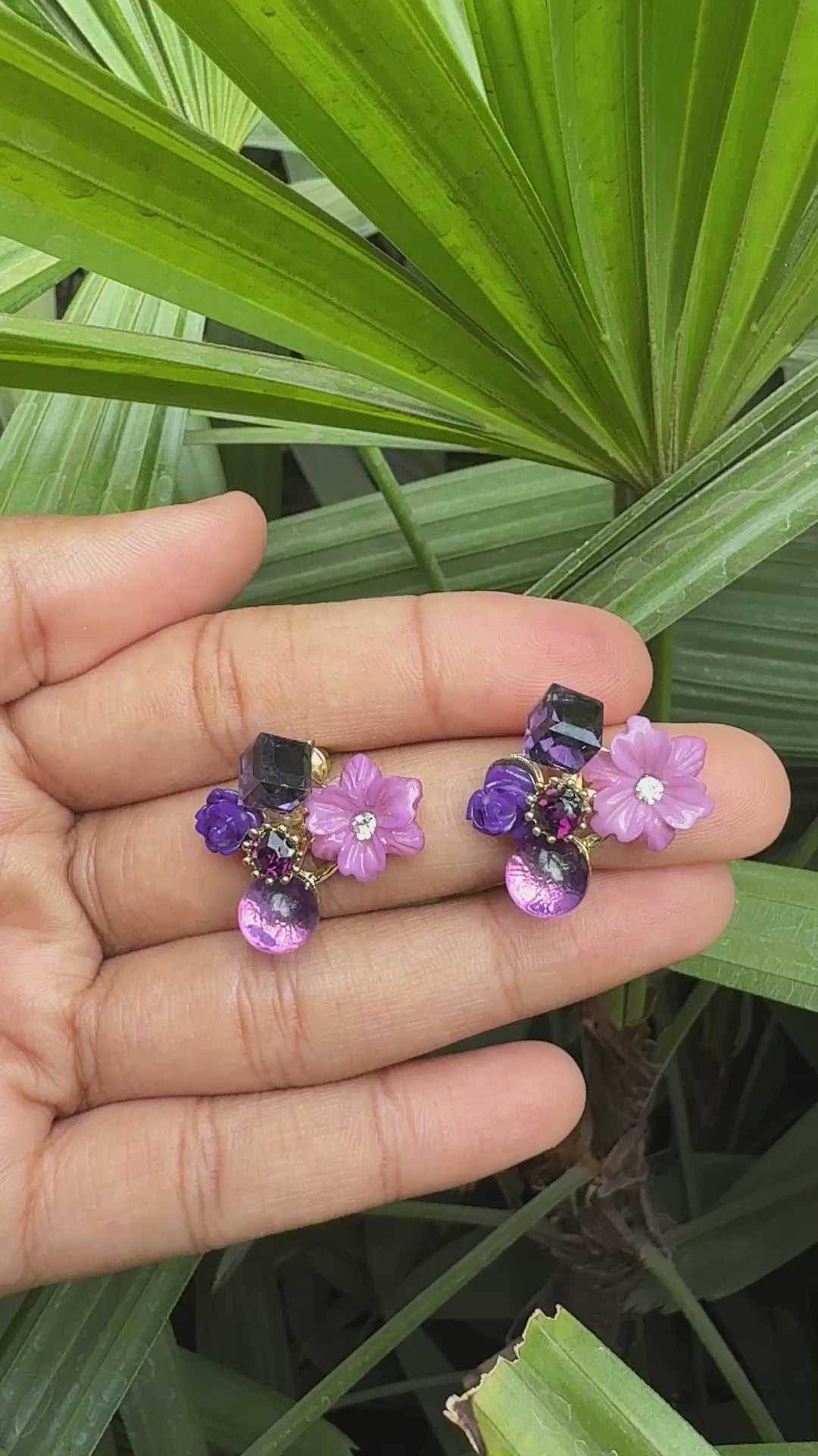 Korean Grace Floral Studs