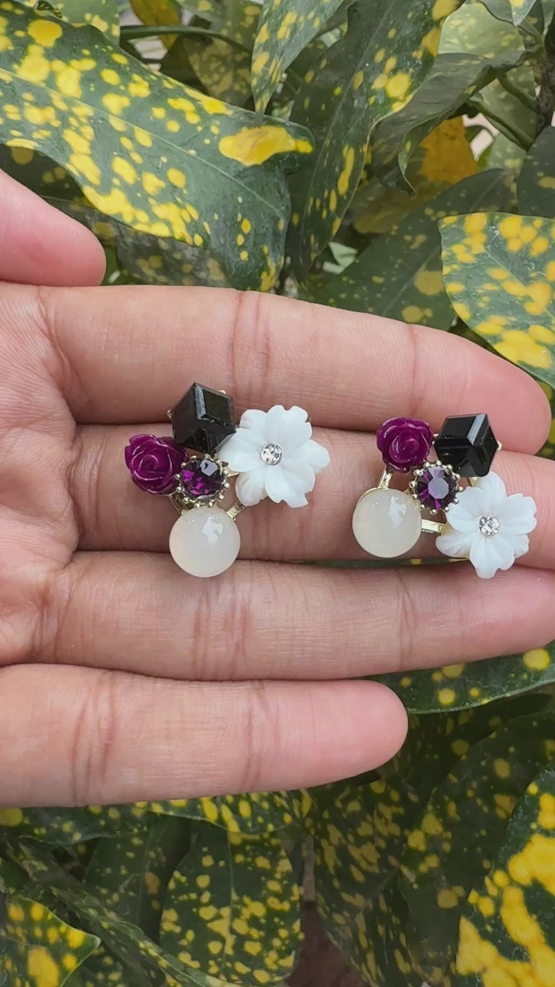 Korean Grace Floral Studs