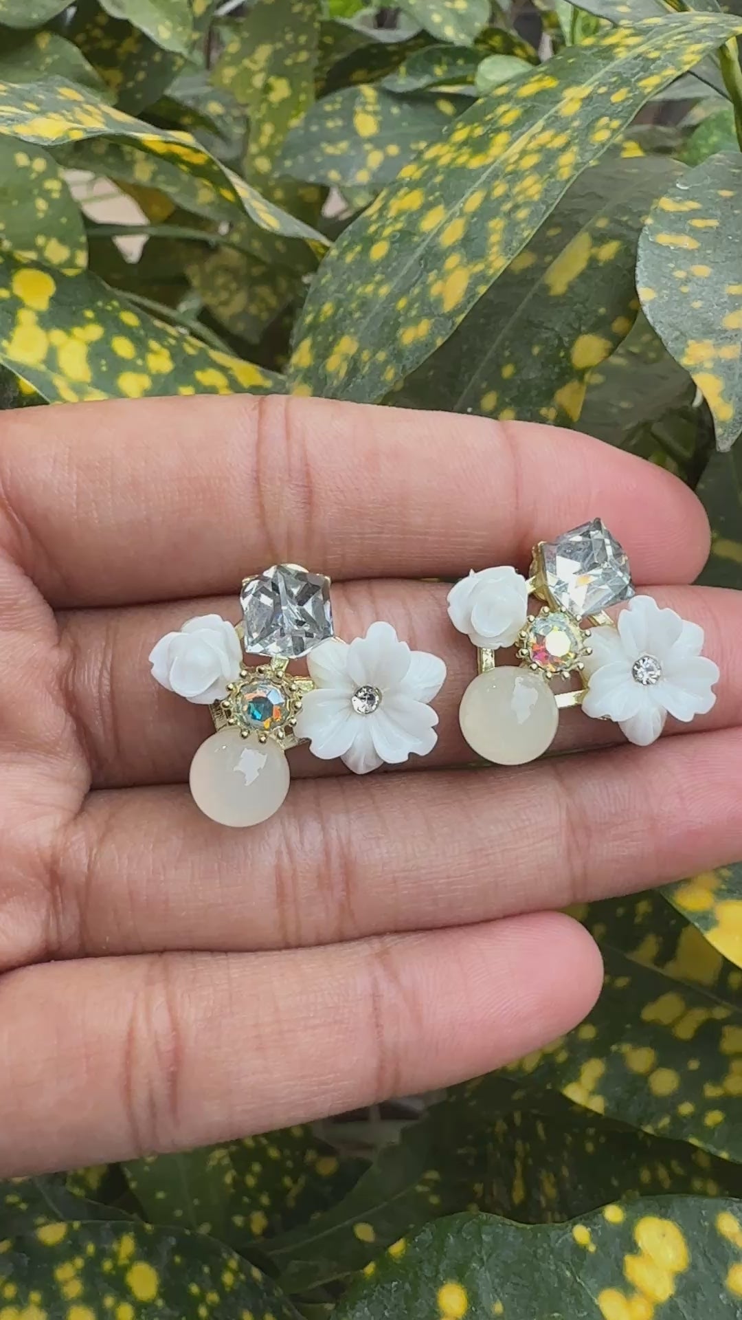 Korean Grace Floral Studs